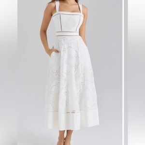 House of CB White Ava dress